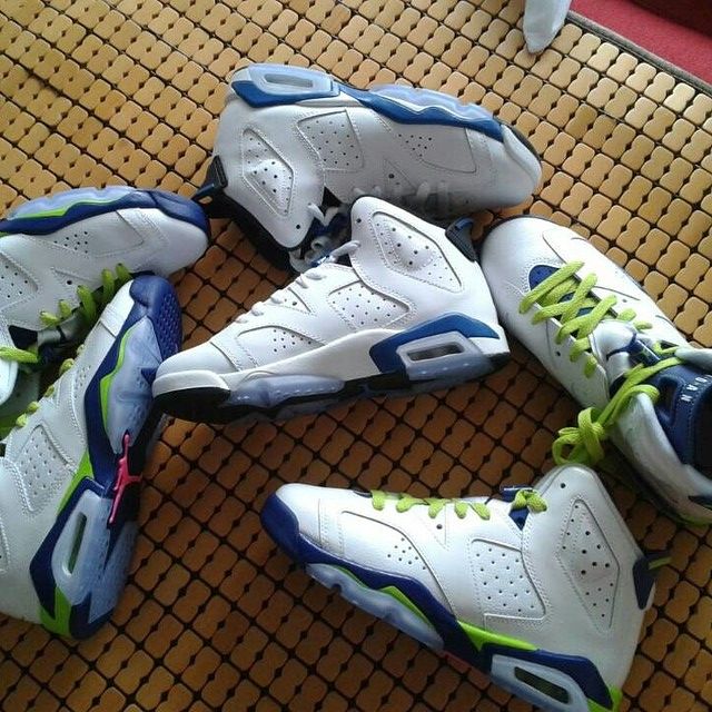 Air Jordan VI 6 Retro GS White/Bright Grape-Deep Royal-Fierce Green Release Date 543390-108 (1)