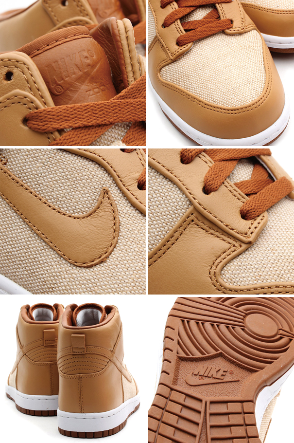 Nike Dunk High PRM SP 'Acorn' details