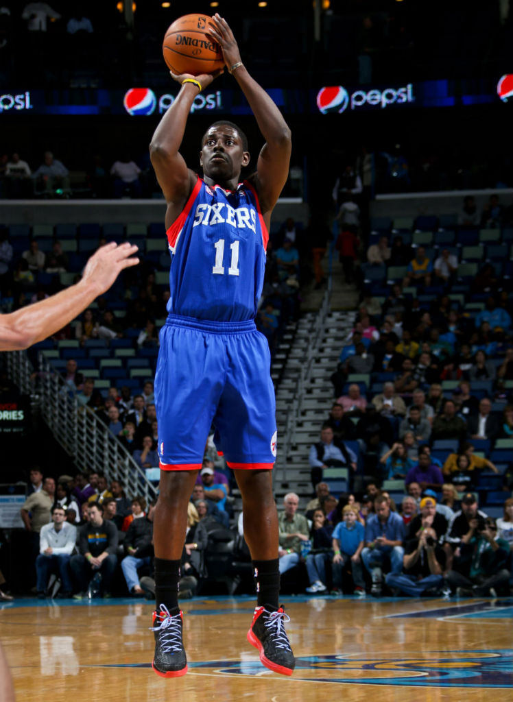 Jrue Holiday wearing adidas Crazy Shadow