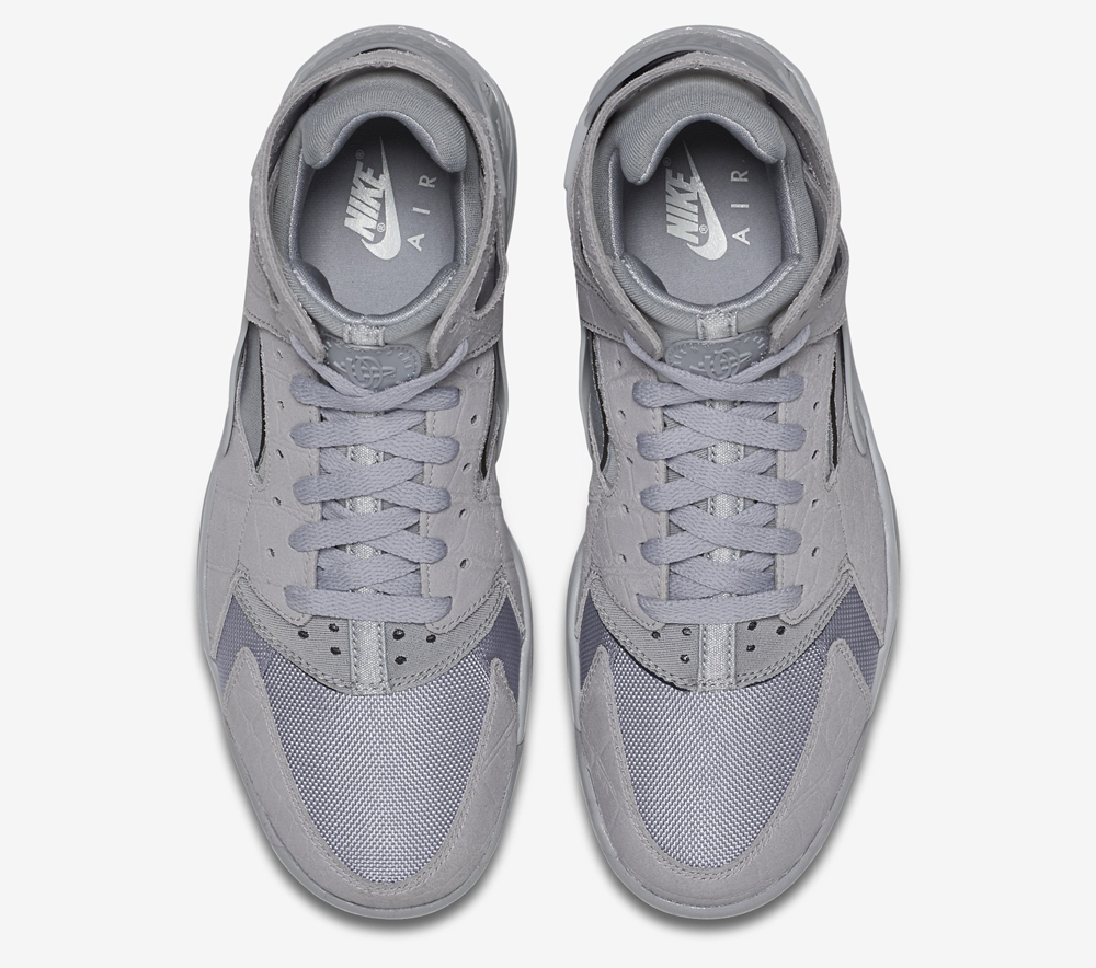 nike huarache grey suede