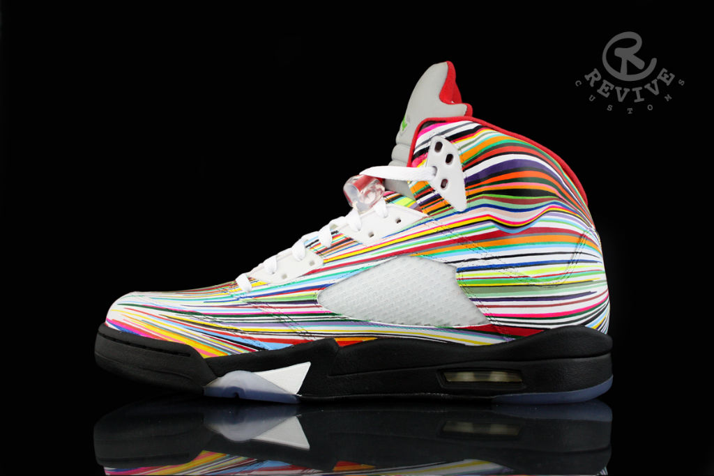 Air Jordan 5 V Rocket Science by Revive Customs for Flo-Rida (4)