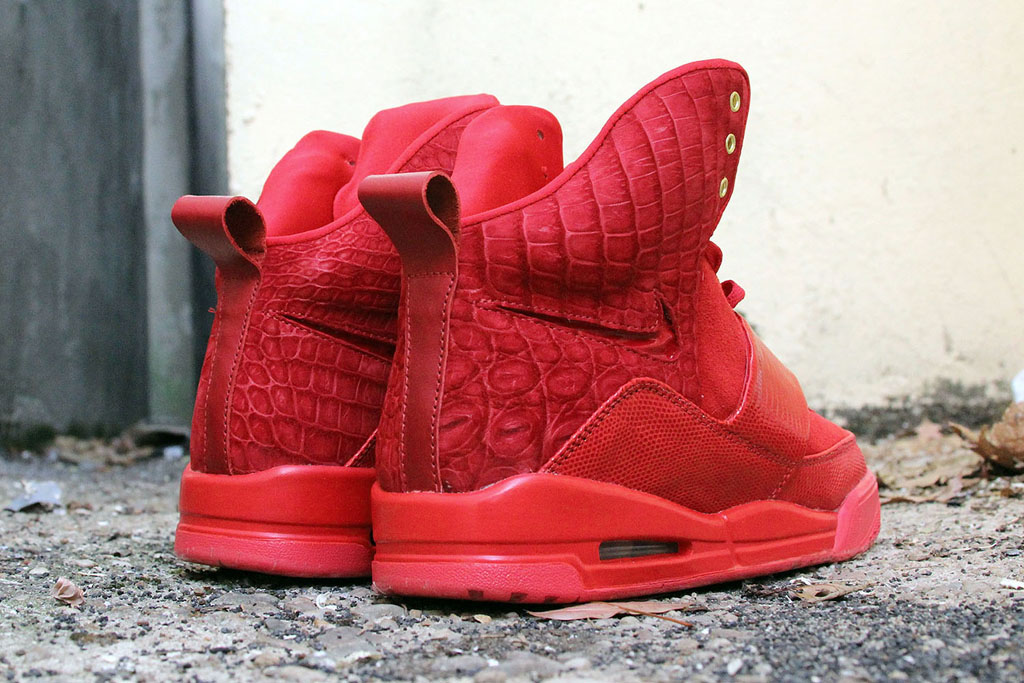 Nike Air Yeezy 'Red Croc Lizard Suede' by JBF Customs (3)