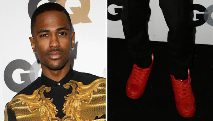 Big Sean wearing adidas Originals Pro Model Detroit Players