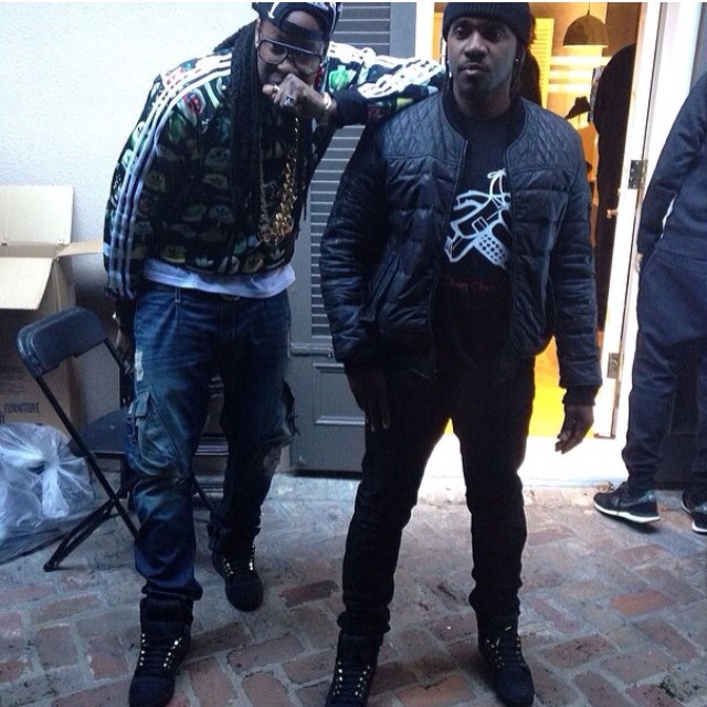2 Chainz & Pusha T wearing adidas Originals Top Ten 2 Good 2 Be TRU