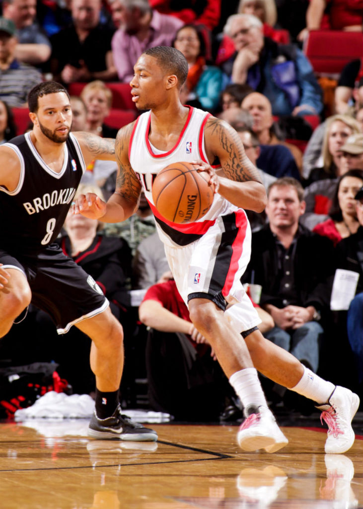 Damian Lillard wearing adidas Rose 3.5 by Scott Boldt (2)