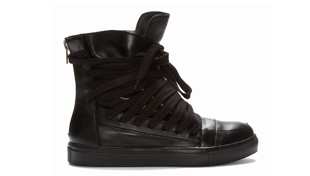 Kris Van Assche Extended Lace High Top Sneaker