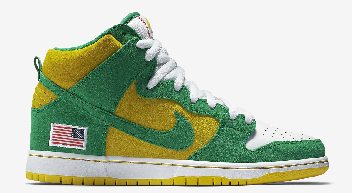 green yellow nikes