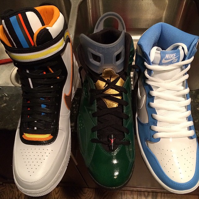 Trinidad James Picks Up Nike Air Force 1 RT, Air Jordan VI 6 Champagne, Nike Dunk SB High March Madness