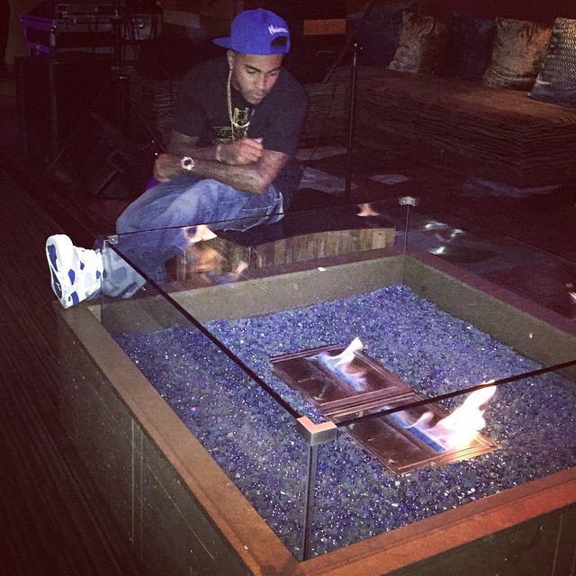 Desean Jackson wearing Air Jordan IV 4 Military Blue