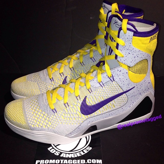 #SoleWatch: Kobe Bryant Wears Nike Kobe 9 Elite 'Lakers' PE | Sole ...