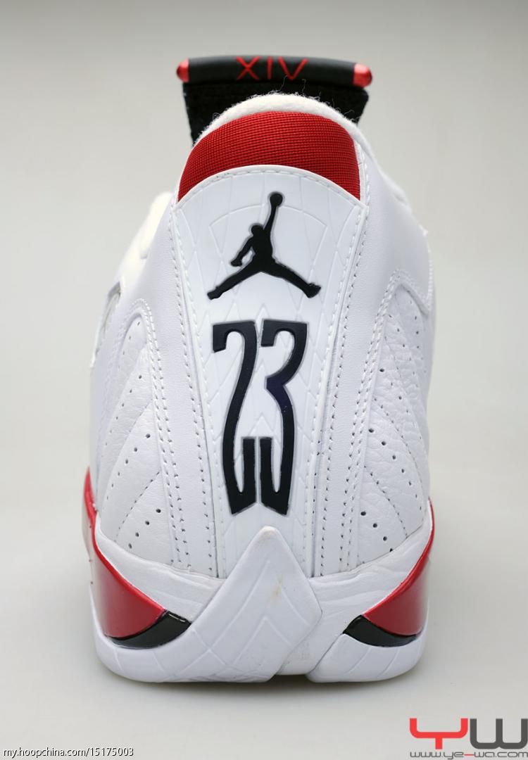 Air Jordan 14 XIV Retro White Varsity Red Black 487471-101 9