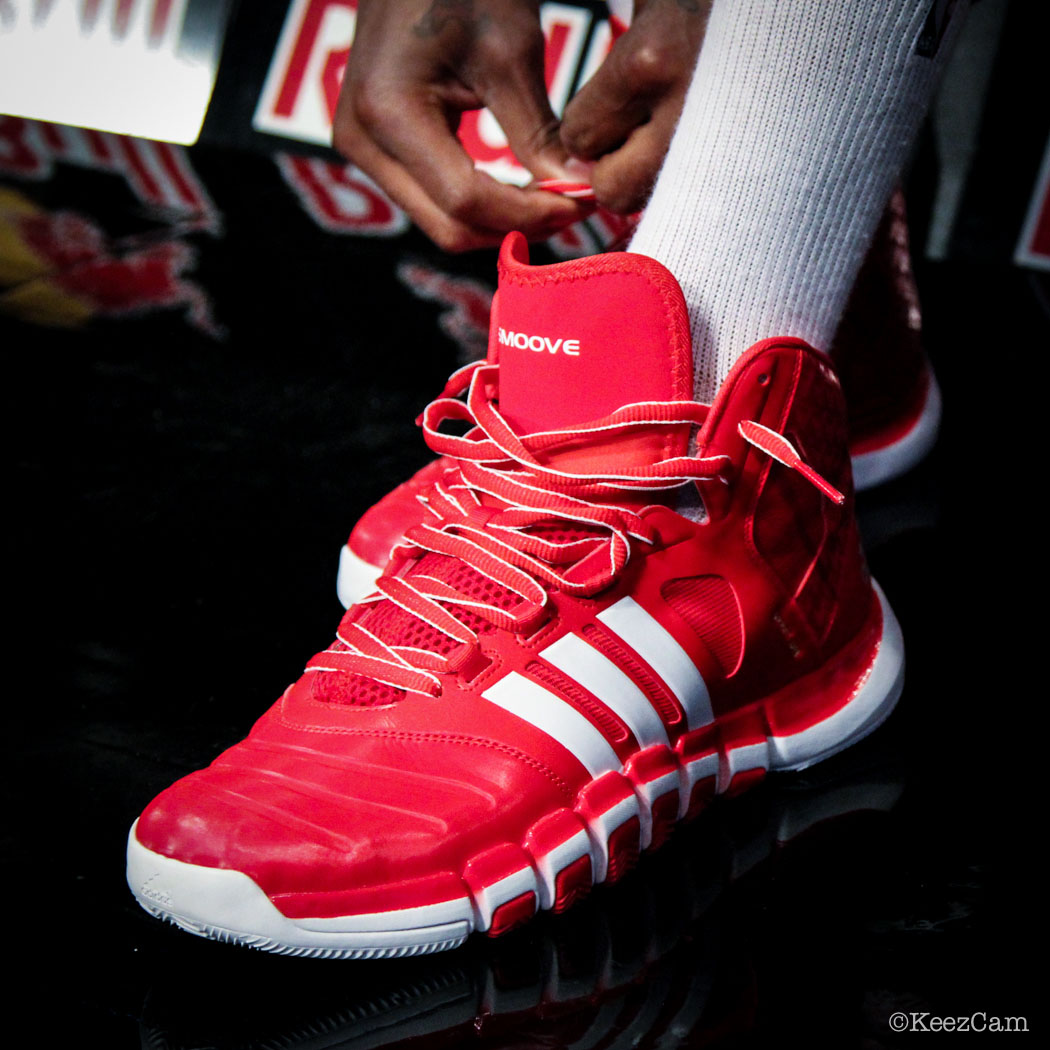 SoleWatch // Up Close At Barclays for Nets vs Pistons - Josh Smith wearing adidas Crazyghost PE