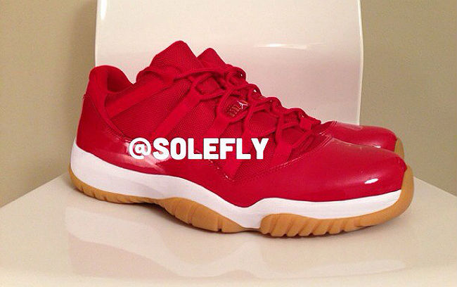 jordan 11 low red sole