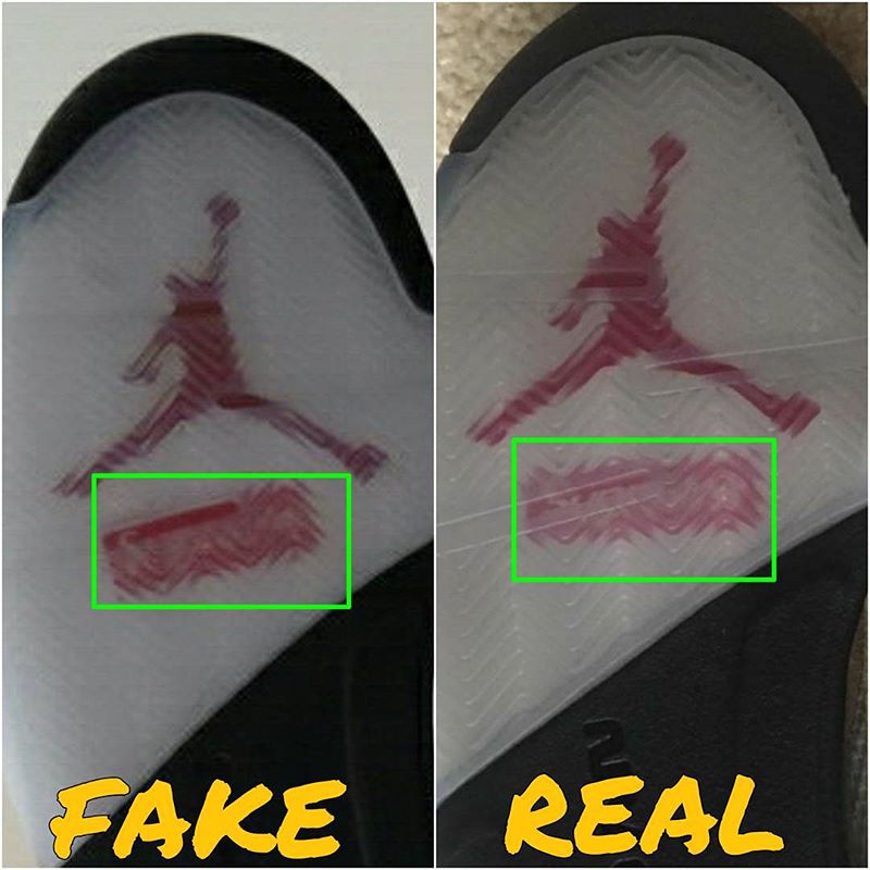 How To Tell If Your 'Camo' Supreme Air Jordan 5s Are Real or Fake ...