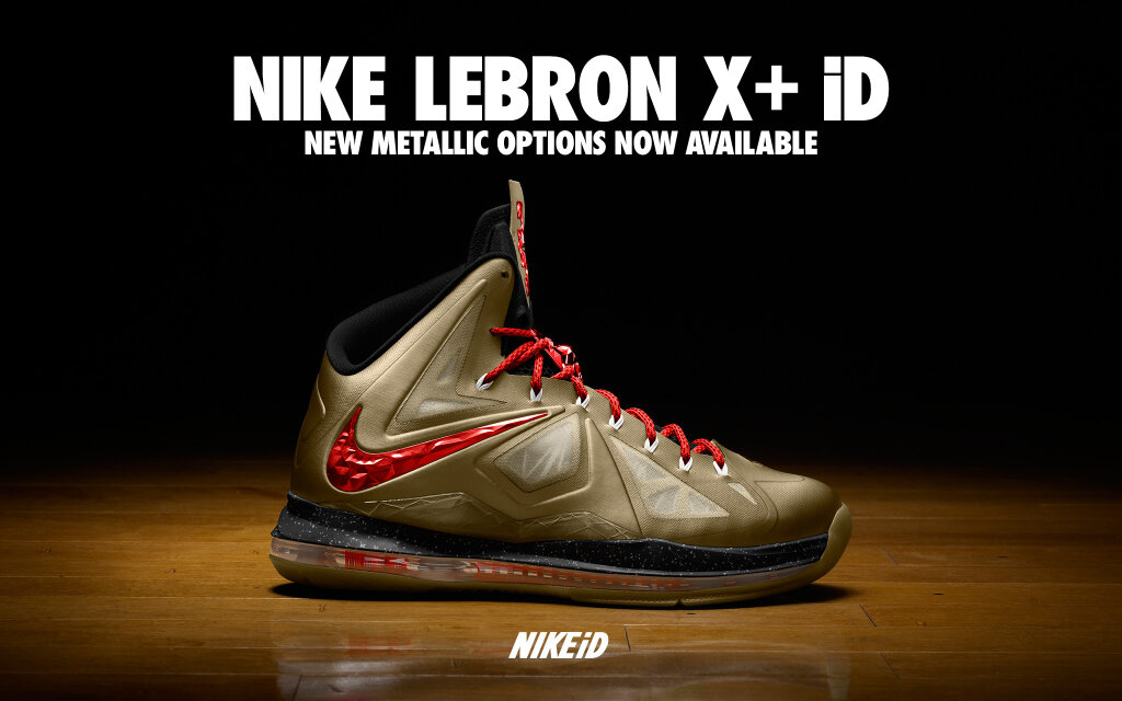 Nike id metallic outlet gold