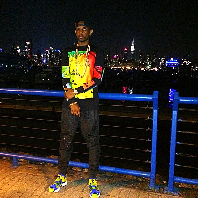 Fabolous wearing Crooked Tongues x Reebok Pump Fury