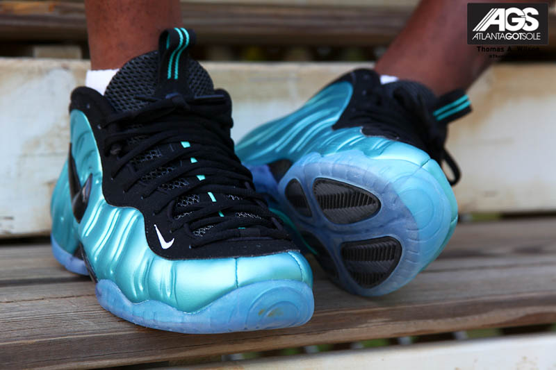 teal and black foamposites