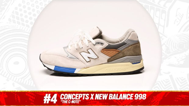 Complex Best of 2013: Concepts x New Balance 998 "C-Note" is the #4 Sneaker of the Year