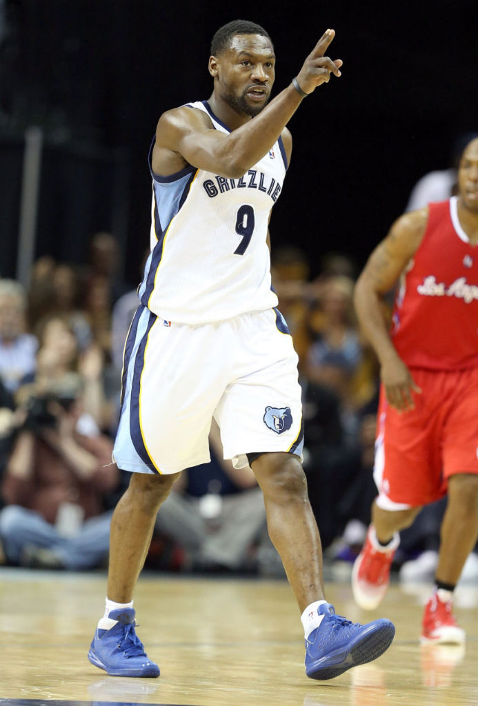 Tony Allen wearing miadidas Rose 3