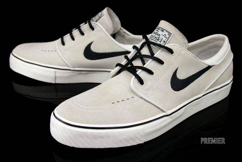 nike sb janoski white sail & golden beige canvas skate shoes