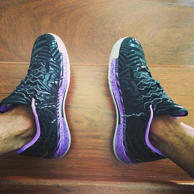 Dwyane Wade wearing Li-Ning Way of Wade 2 Low Black Purple