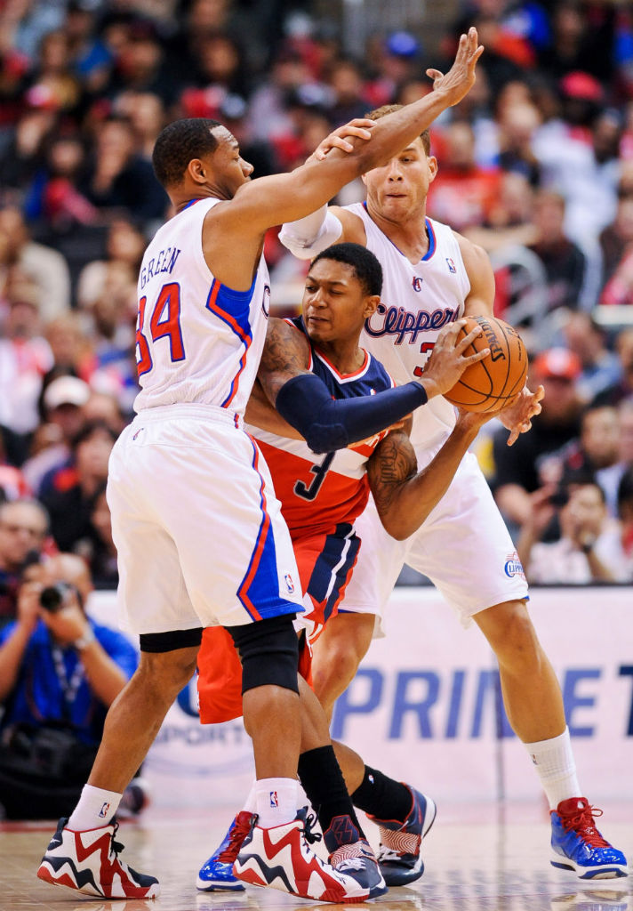 Willie Green wearing Reebok Kamikaze II White Red Blue (3)