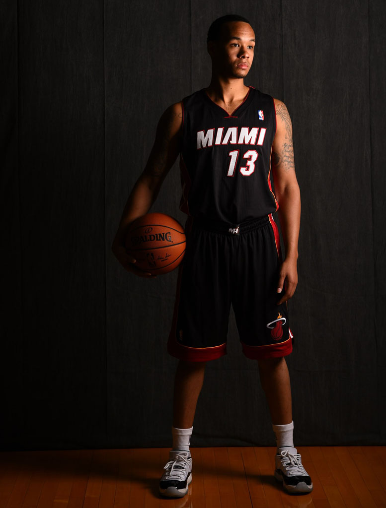 Shabazz Napier wearing Air Jordan XI 11 Low Concord