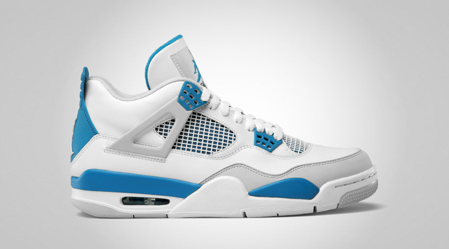 blue jordan 4 womens