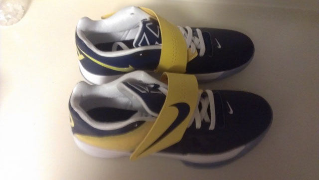 Nike Zoom KD IV iD Navy/Maize by tms.smith36