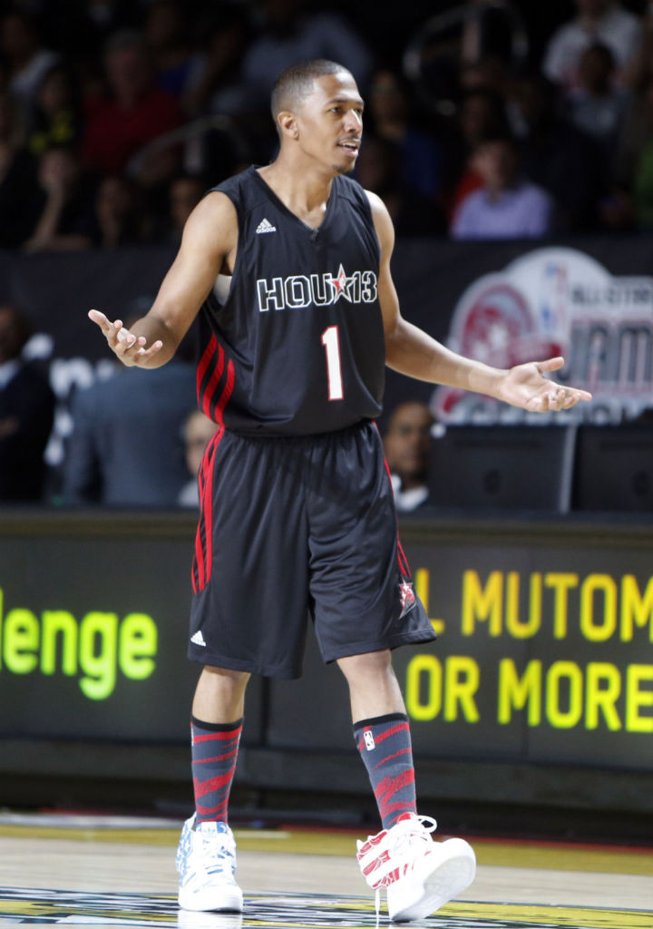 Nick Cannon wearing adidas JS Wings 2.0 Stars & Stripes