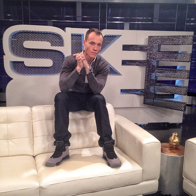 DJ Skee wearing Air Jordan 10 Cool Grey