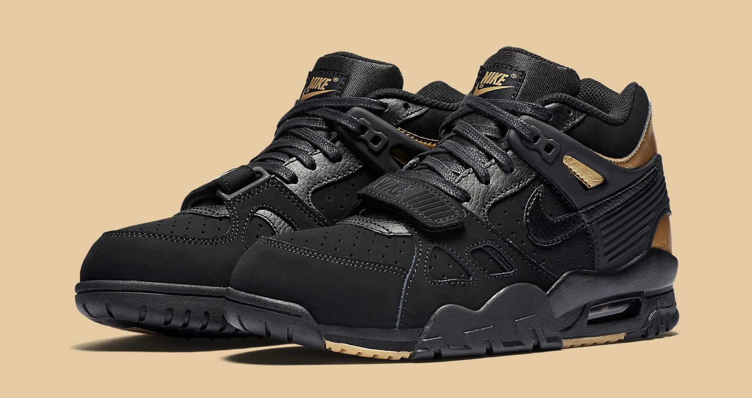 nike trainers black and gold