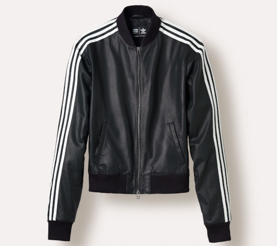 adidas Originals=Pharrell Williams Icon's Napa Leather Jacket Black (1)