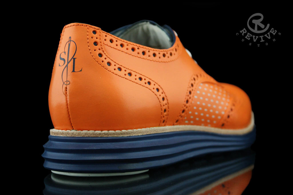 Cole Haan LunarGrand Wingtip "Knicks Orange" for Spike Lee by Revive Customs (3)