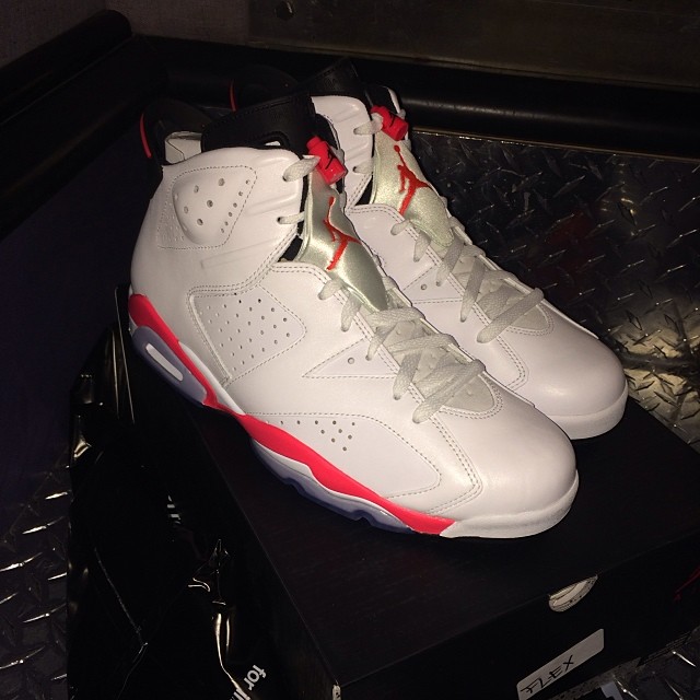 Funkmaster Flex Picks Up Air Jordan 6 Retro White/Infrared