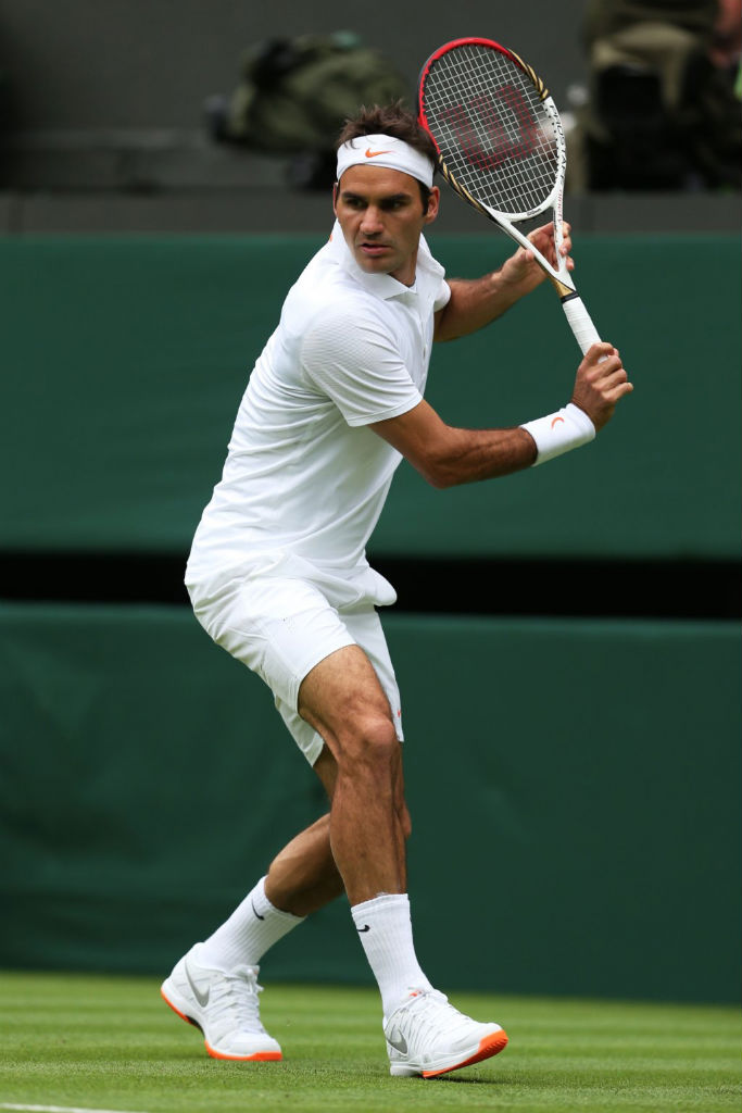 roger federer orange sole shoes