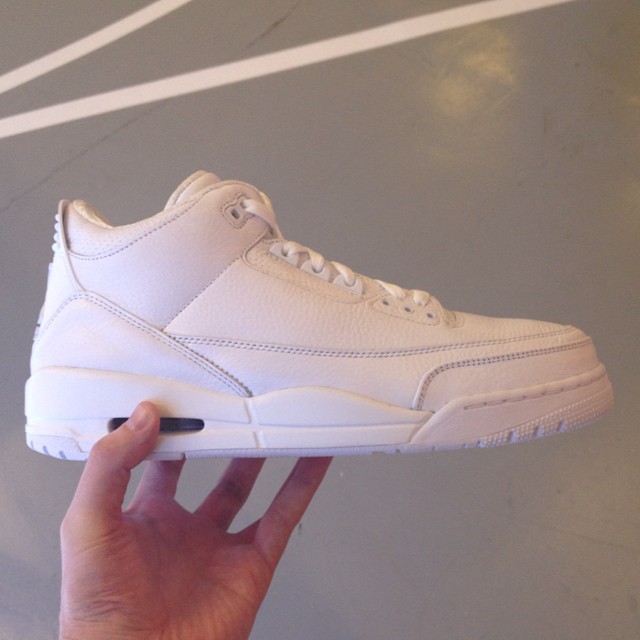 the all white jordans