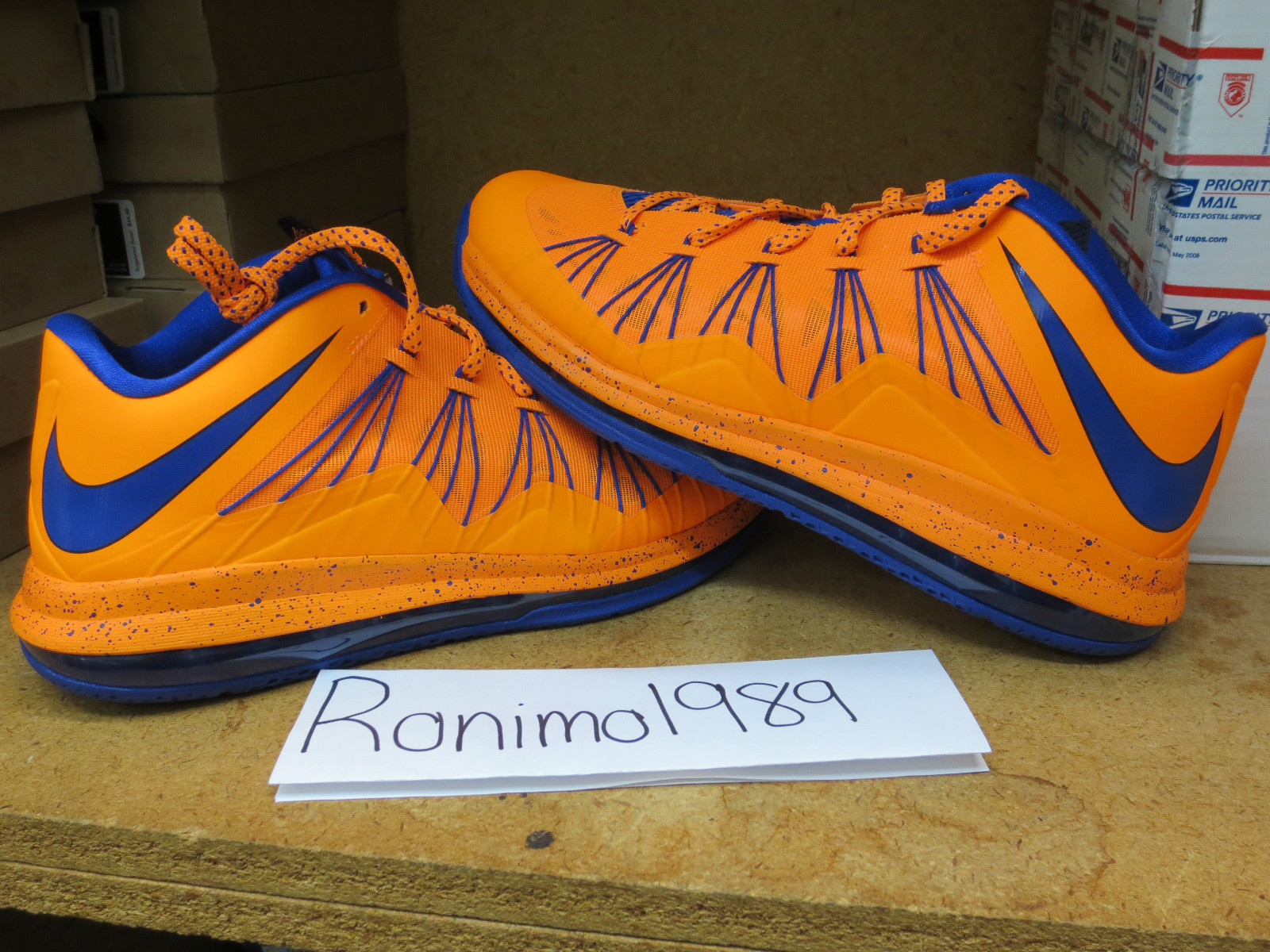 orange lebron 10 low