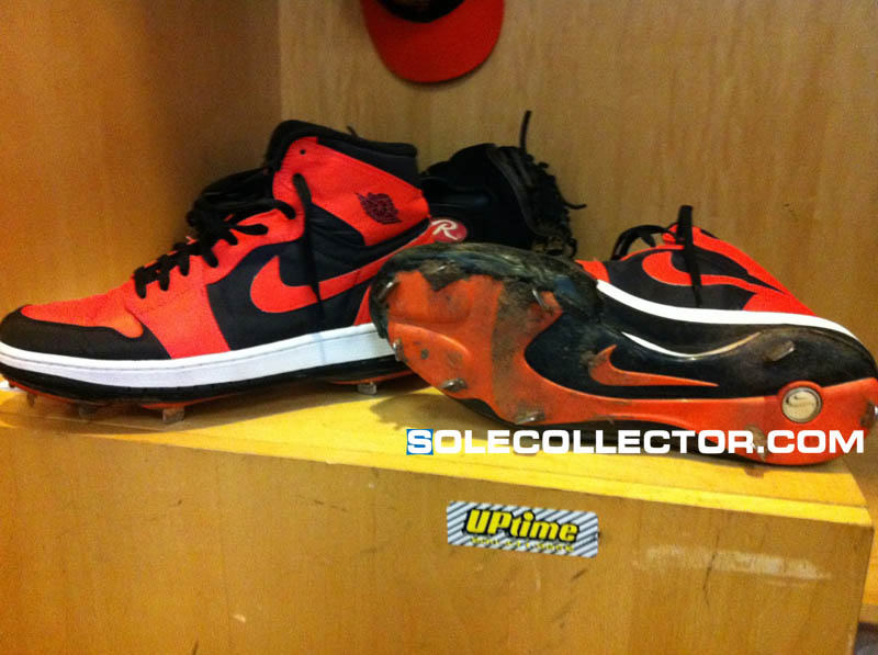 Jeremy Guthrie Air Jordan I PE Cleat Orioles Baltimore