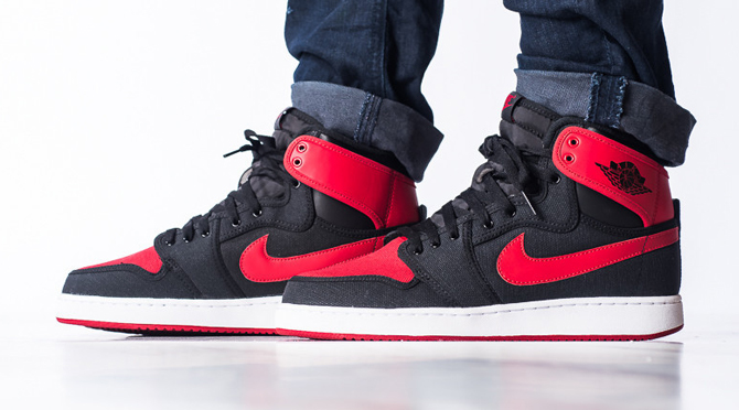 See How the 'Bred' Air Jordan 1 KO Looks On-Feet | Sole Collector