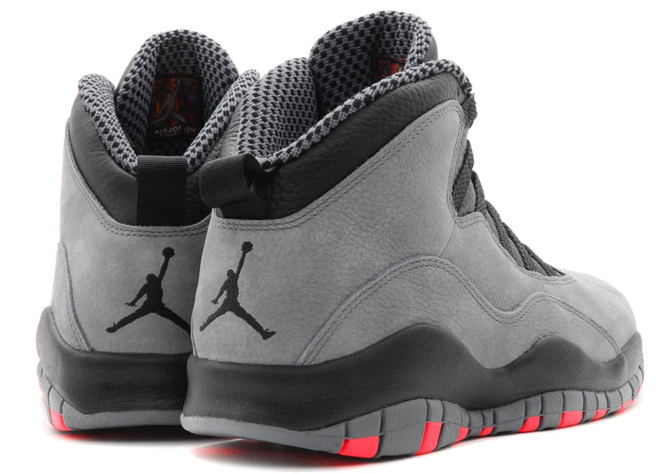 Air Jordan 10 Cool Grey / Infrared (4)