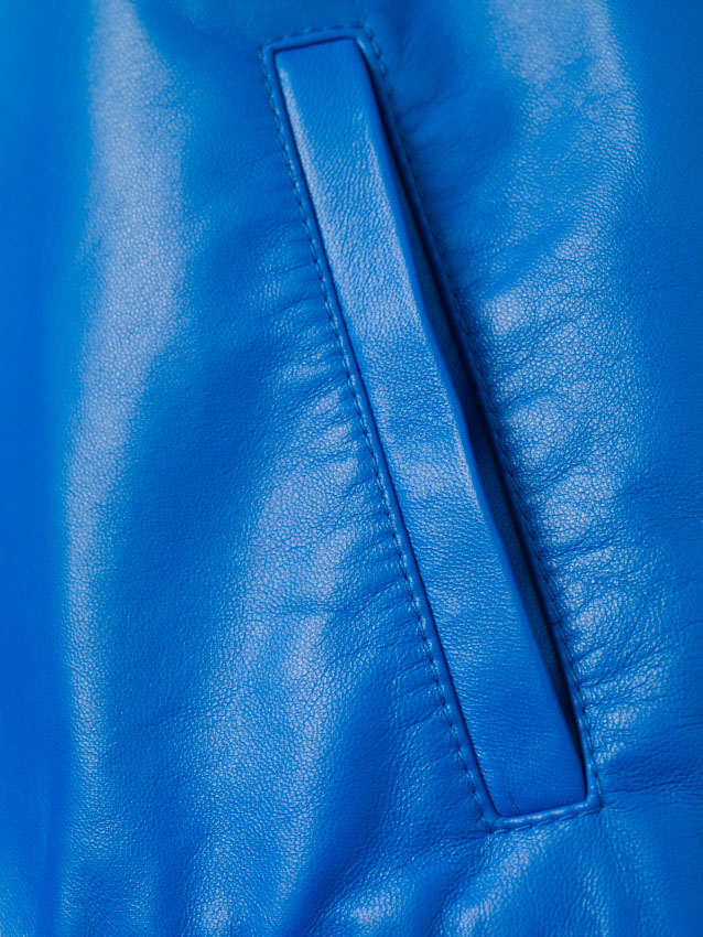 adidas Originals=Pharrell Williams Icon's Napa Leather Jacket Blue (4)