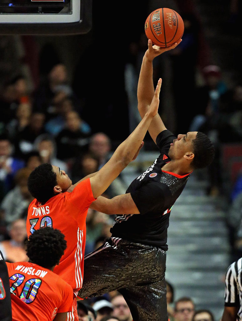 Jahlil Okafor wearing adidas