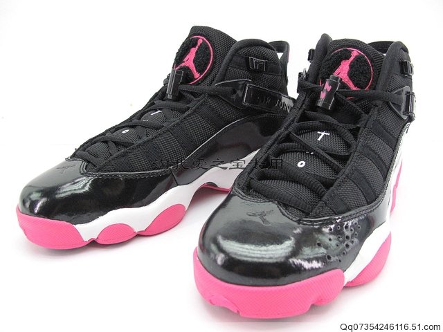 Jordan 6 Rings GS Black White Pink 323399-001