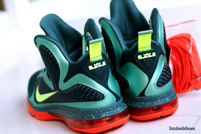 Nike LeBron 9 Cannon Volt Slate Blue Team Orange 469764-004 7