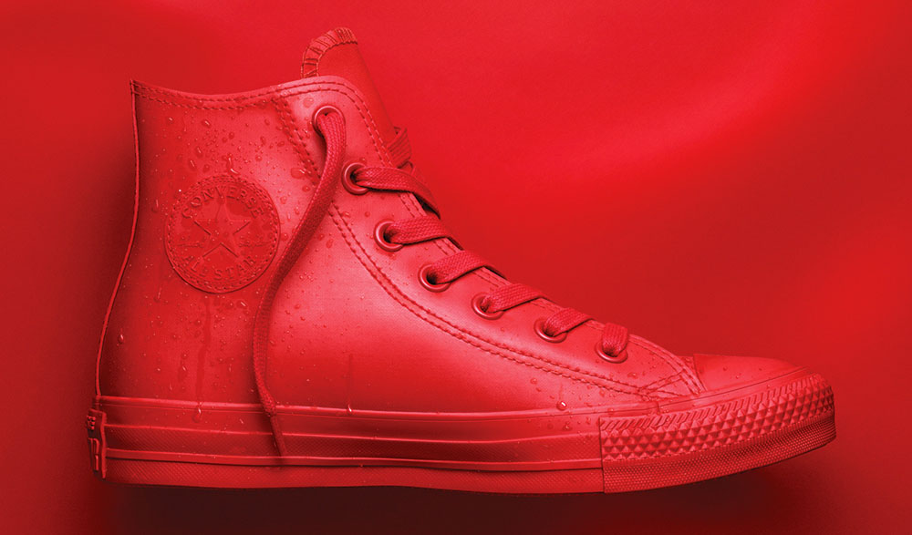 red leather chucks