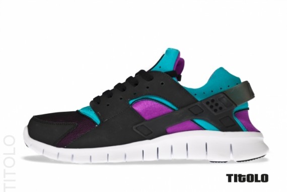 Nike huarache sales free purple