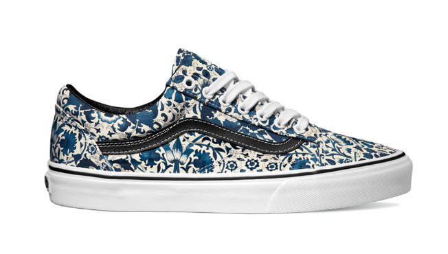 vans old skool liberty floral print trainers