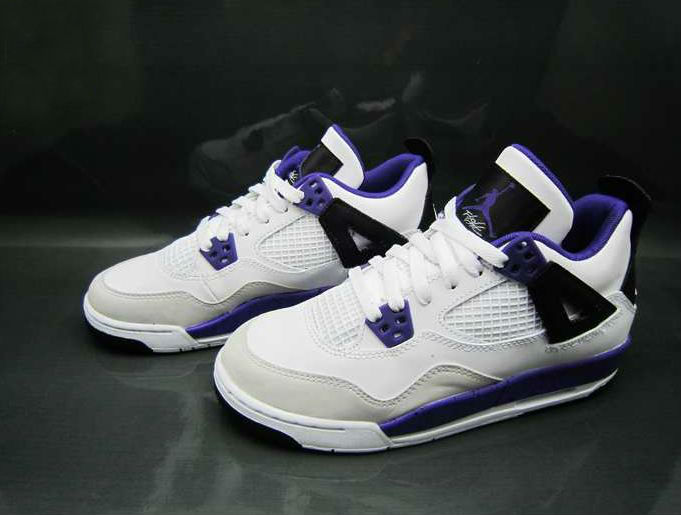 White purple black clearance jordans