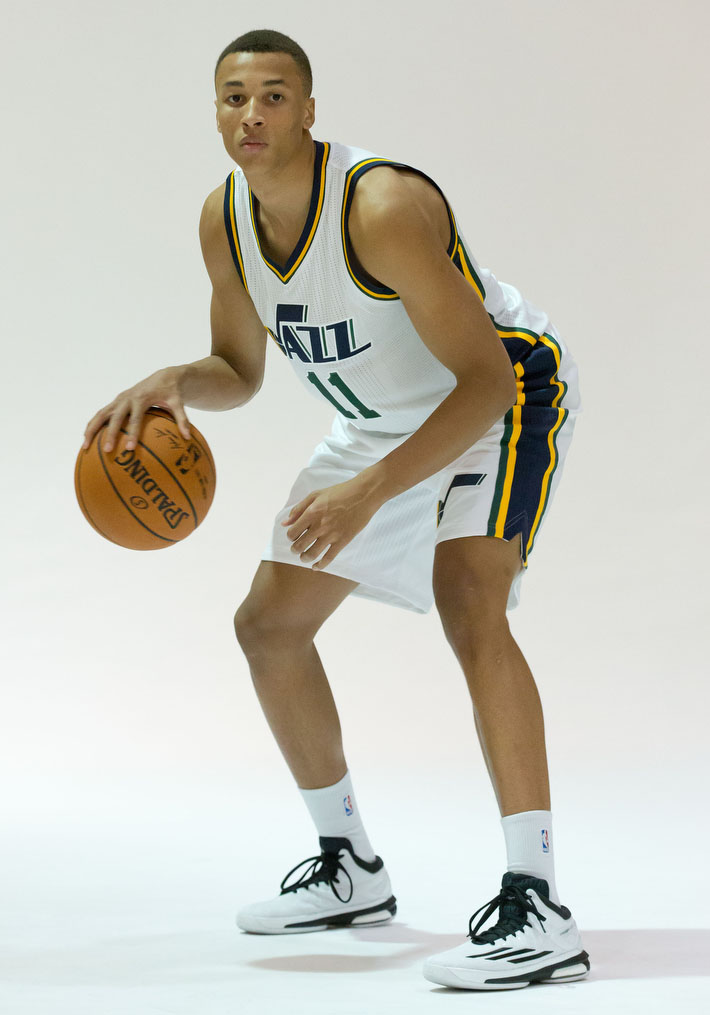 Dante Exum wearing adidas Crazylight Boost